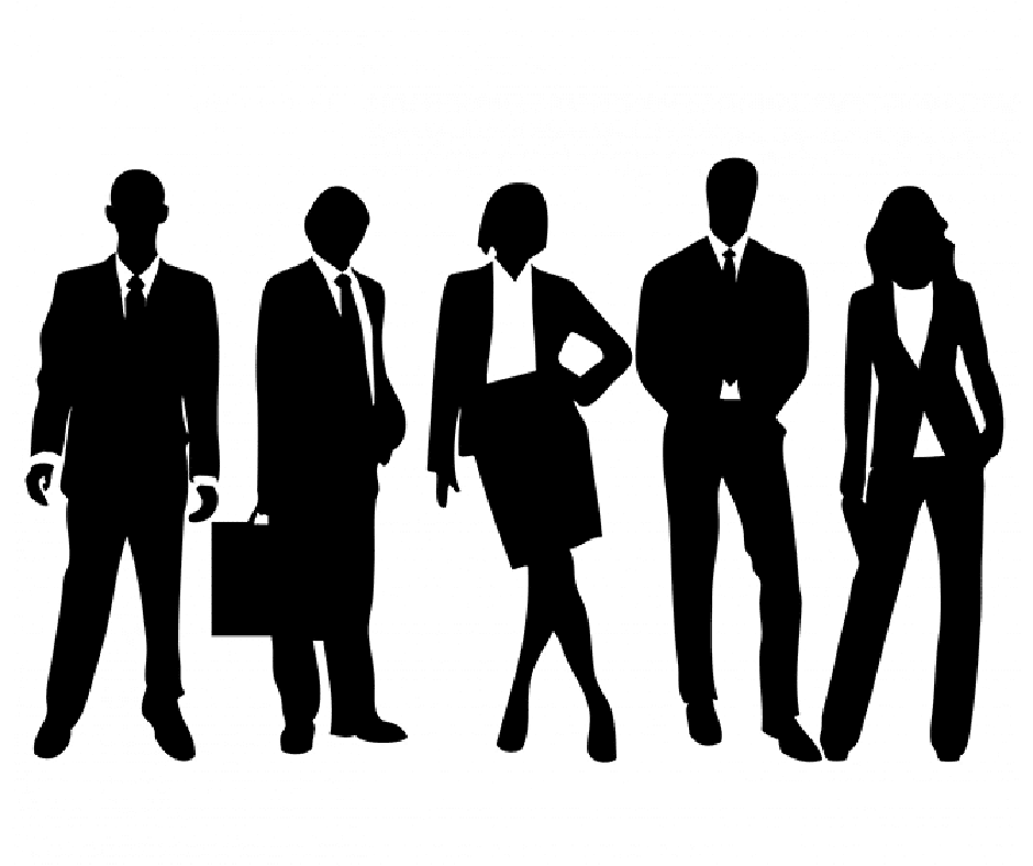 Silhouettes of people representing the Board of Trustees Meeting.