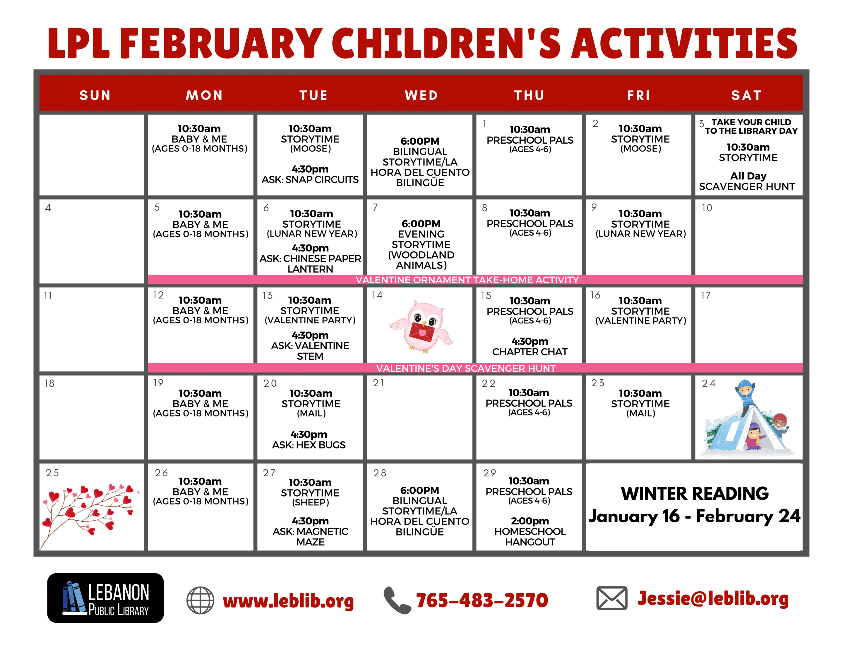 February Children's Activities