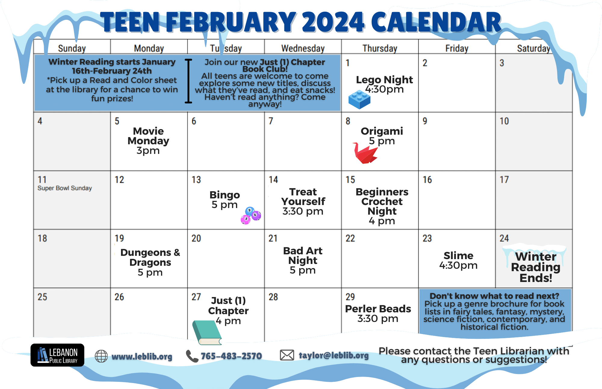 Teen February 2024 Calendar
