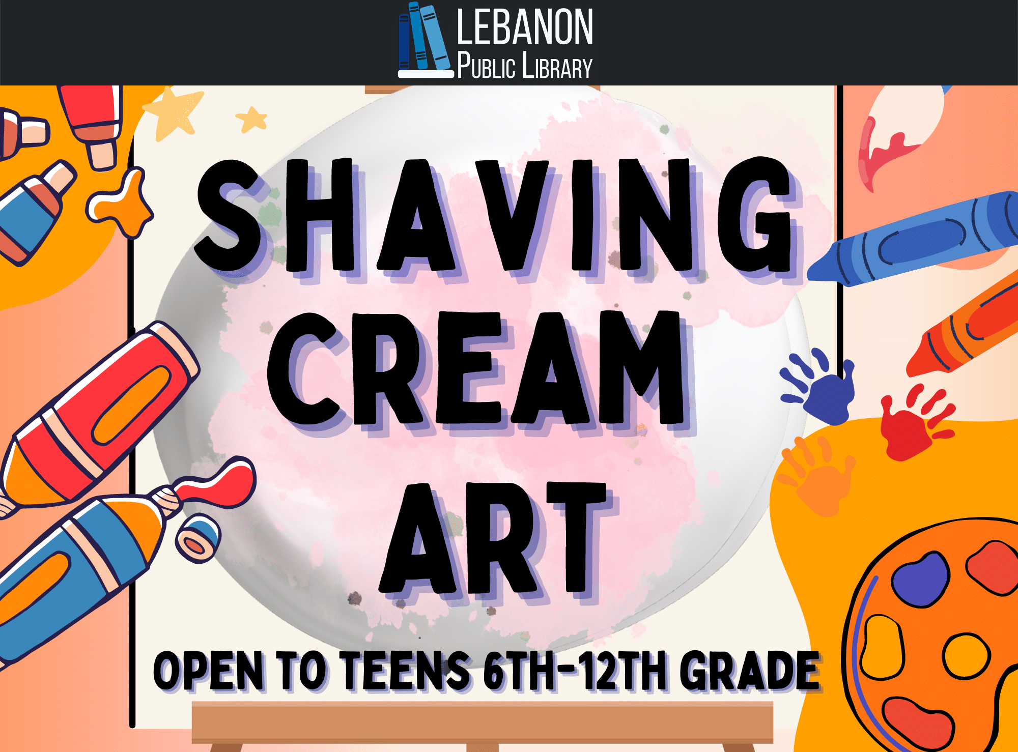 Teen Shaving Cream Art