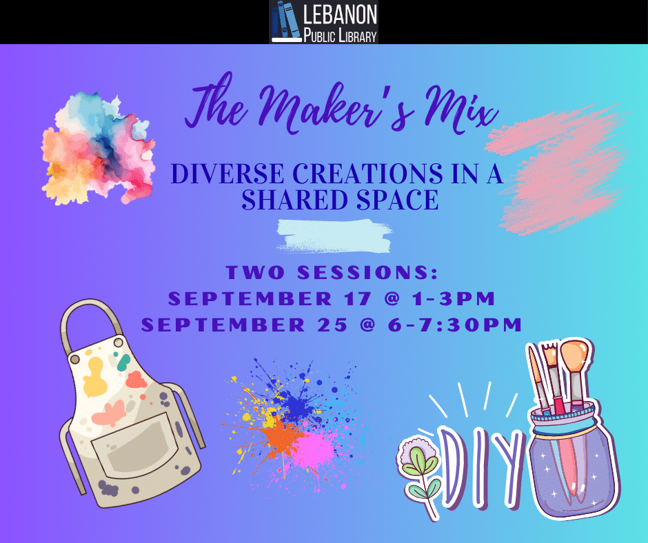 Apron, paint splotches, DIY, mason jar of paintbrushes