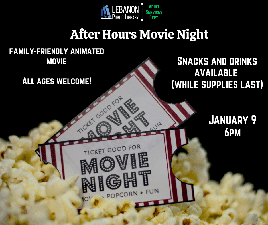 movie tickets, popcorn