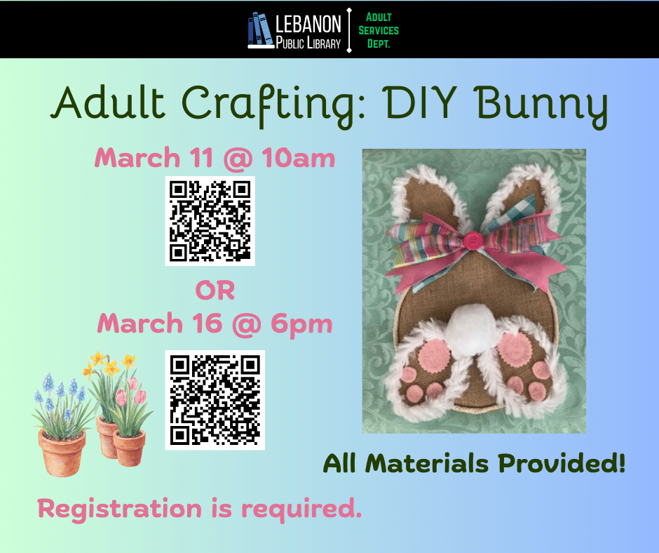 Handcrafted bunny, spring flowers