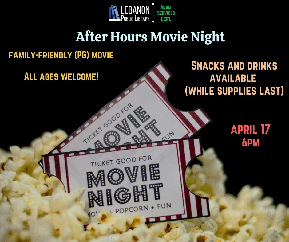 movie tickets, popcorn