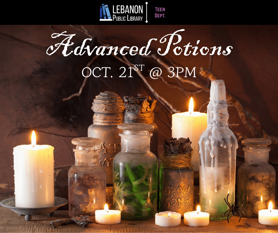 Advanced Potions; October 21st at 3pm