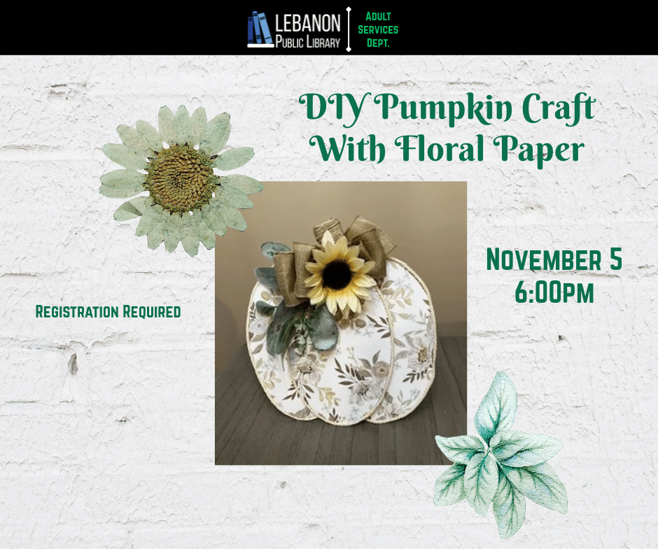 DIY pumpkin, sunflower, greenery